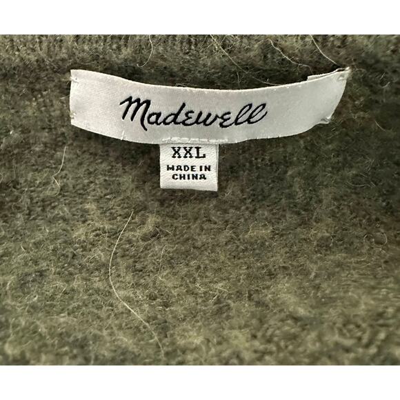 Madewell Cozy Walker Open Front Long Cardigan WMNs XXL Green #M4226 Long Sleeve - Picture 6 of 12